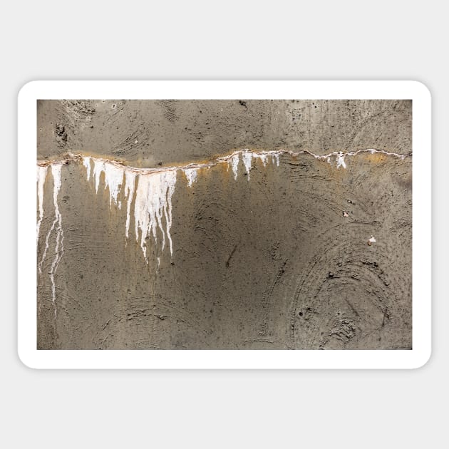 Eroding Cracked Concrete Sticker by textural
